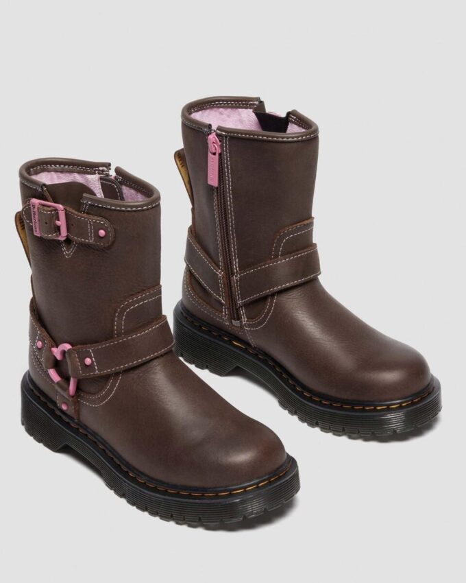 Bottes de motard en cuir pour enfants Genaya Junior Bottes de motard en cuir pour enfants Genaya Junior
