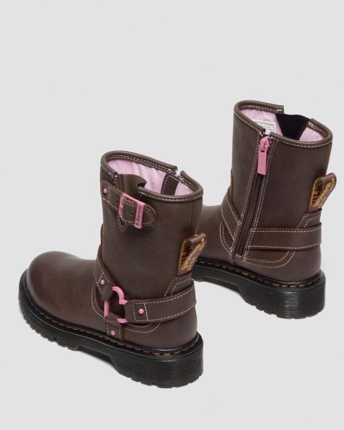 Bottes de motard en cuir pour enfants Genaya Junior Bottes de motard en cuir pour enfants Genaya Junior