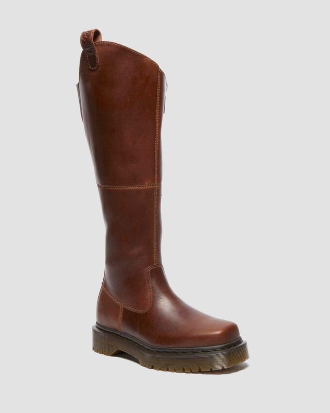 Bottes en cuir Amaayah à hauteur du genou Bottes en cuir Amaayah à hauteur du genou
