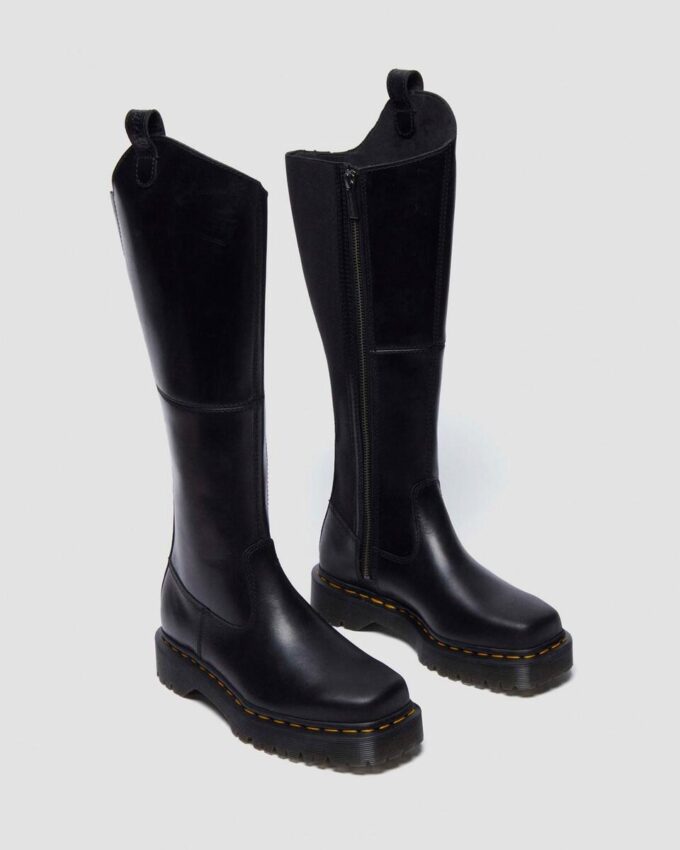 Bottes en cuir Amaayah à hauteur du genou Bottes en cuir Amaayah à hauteur du genou