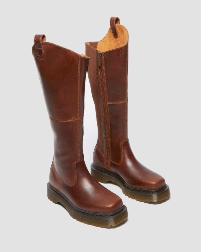 Bottes en cuir Amaayah à hauteur du genou Bottes en cuir Amaayah à hauteur du genou