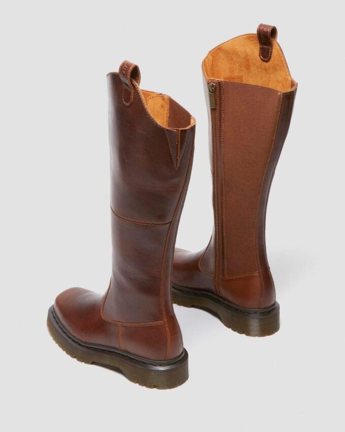 Bottes en cuir Amaayah à hauteur du genou Bottes en cuir Amaayah à hauteur du genou