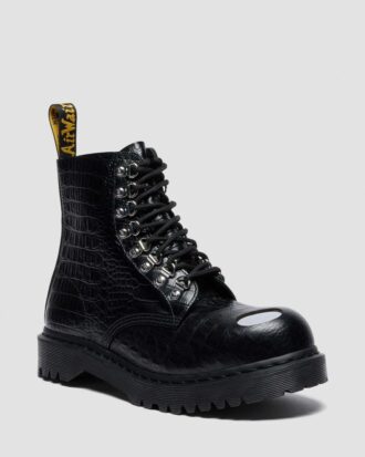 Bottes en cuir à embout en acier 1460 Pascal Bex Bottes en cuir à embout en acier 1460 Pascal Bex