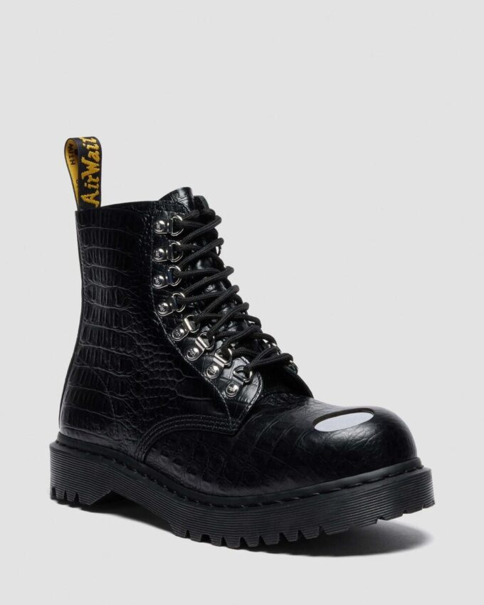 Bottes en cuir à embout en acier 1460 Pascal Bex Bottes en cuir à embout en acier 1460 Pascal Bex