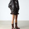 Bottes en cuir gaufré croco REJENA Bottes en cuir gaufré croco REJENA