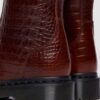 Bottes en cuir gaufré croco REJENA Bottes en cuir gaufré croco REJENA