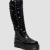 Bottes en cuir à plateforme XTRM FRILL