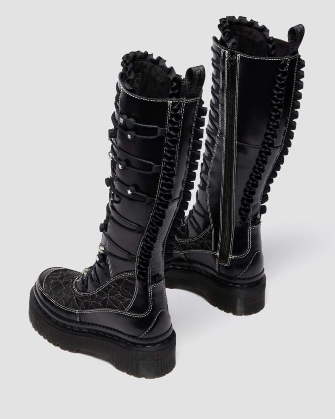 Bottes en cuir à plateforme XTRM FRILL