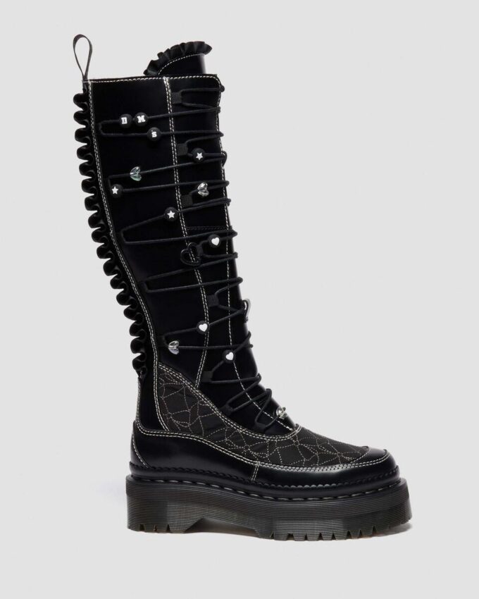 Bottes en cuir à plateforme XTRM FRILL