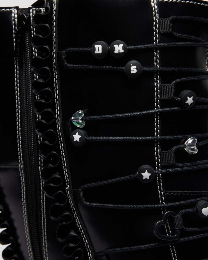 Bottes en cuir à plateforme XTRM FRILL