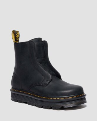 Bottes en cuir sans lacets Zebzag