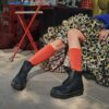Bottes en cuir sans lacets Zebzag