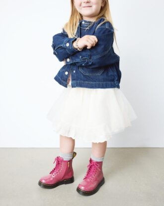 BOTTES EN PATENT LEATHER À PAILLETTES 1460 POUR ENFANTS