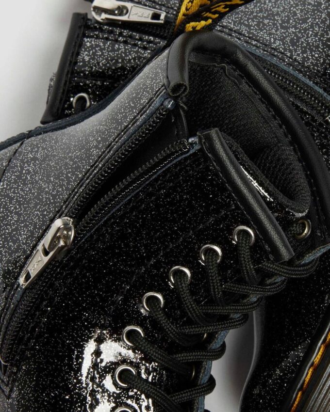 BOTTES EN PATENT LEATHER À PAILLETTES 1460 POUR ENFANTS BOTTES EN PATENT LEATHER À PAILLETTES 1460 POUR ENFANTS