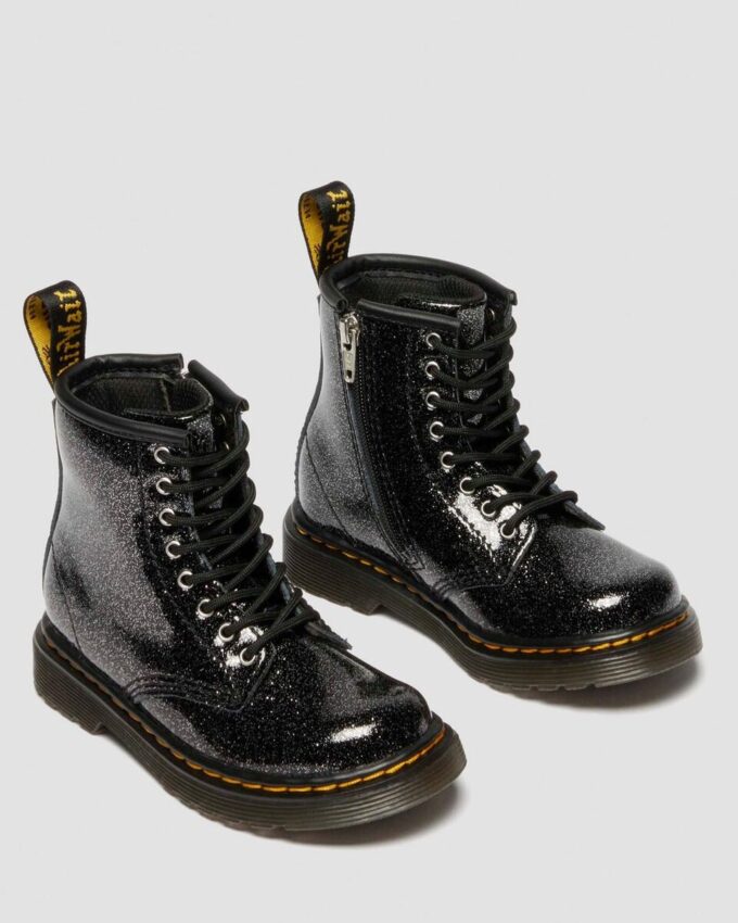 BOTTES EN PATENT LEATHER À PAILLETTES 1460 POUR ENFANTS BOTTES EN PATENT LEATHER À PAILLETTES 1460 POUR ENFANTS