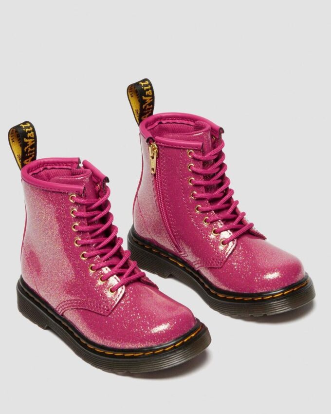 BOTTES EN PATENT LEATHER À PAILLETTES 1460 POUR ENFANTS BOTTES EN PATENT LEATHER À PAILLETTES 1460 POUR ENFANTS