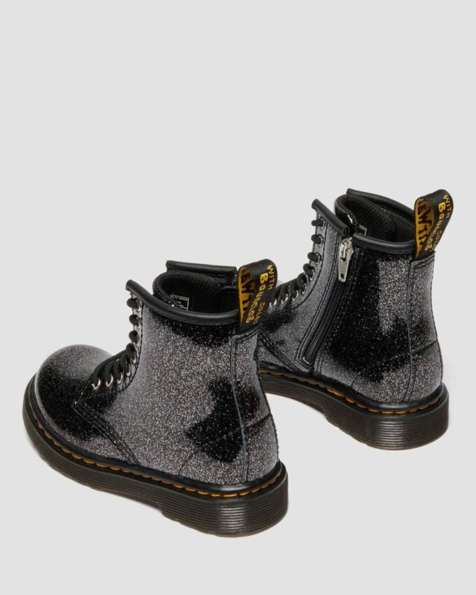 BOTTES EN PATENT LEATHER À PAILLETTES 1460 POUR ENFANTS BOTTES EN PATENT LEATHER À PAILLETTES 1460 POUR ENFANTS