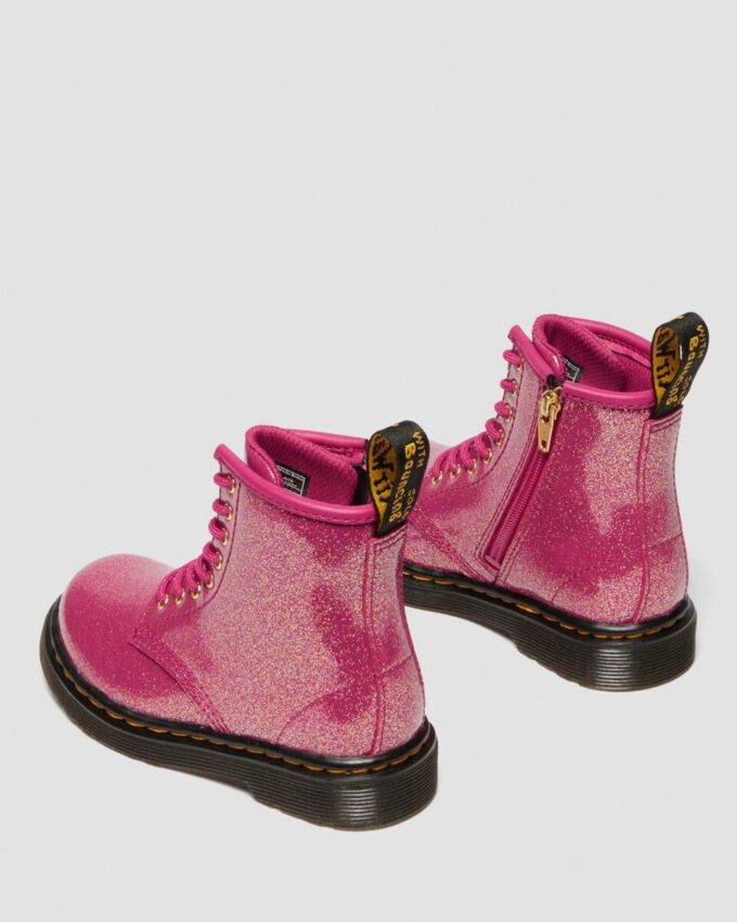 BOTTES EN PATENT LEATHER À PAILLETTES 1460 POUR ENFANTS BOTTES EN PATENT LEATHER À PAILLETTES 1460 POUR ENFANTS