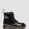 BOTTES EN PATENT LEATHER À PAILLETTES 1460 POUR ENFANTS BOTTES EN PATENT LEATHER À PAILLETTES 1460 POUR ENFANTS