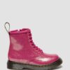 BOTTES EN PATENT LEATHER À PAILLETTES 1460 POUR ENFANTS BOTTES EN PATENT LEATHER À PAILLETTES 1460 POUR ENFANTS