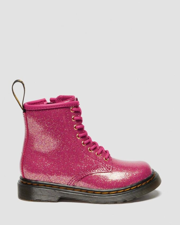 BOTTES EN PATENT LEATHER À PAILLETTES 1460 POUR ENFANTS BOTTES EN PATENT LEATHER À PAILLETTES 1460 POUR ENFANTS