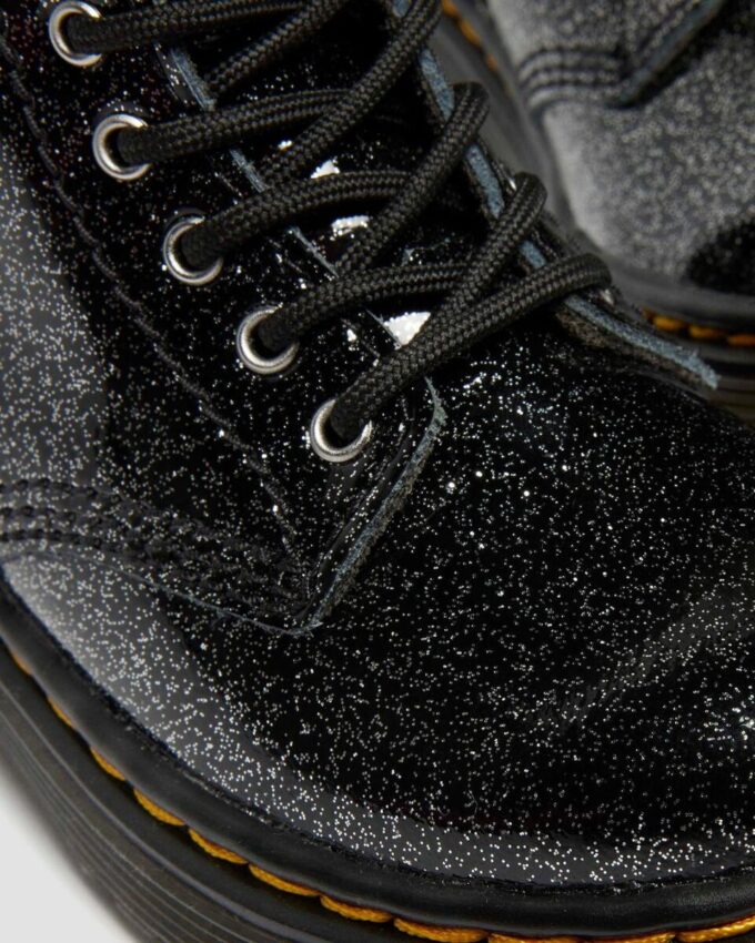 BOTTES EN PATENT LEATHER À PAILLETTES 1460 POUR ENFANTS BOTTES EN PATENT LEATHER À PAILLETTES 1460 POUR ENFANTS