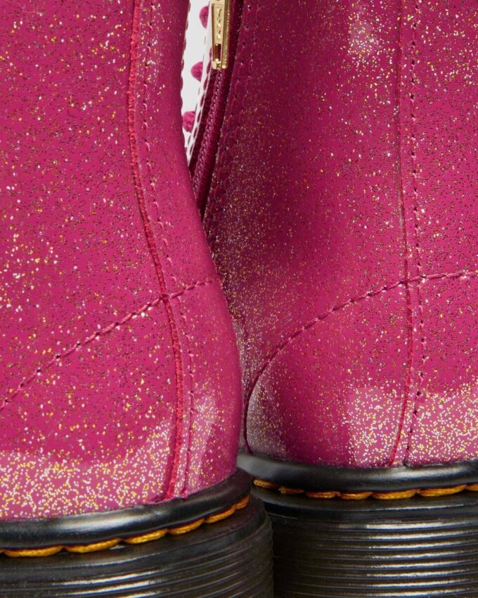 BOTTES EN PATENT LEATHER À PAILLETTES 1460 POUR ENFANTS BOTTES EN PATENT LEATHER À PAILLETTES 1460 POUR ENFANTS