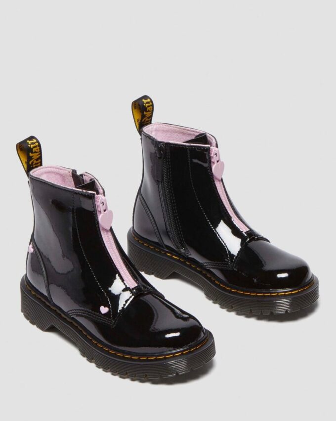Bottes à enfiler Junior Heart en Patent Leather Nappa Bottes à enfiler Junior Heart en Patent Leather Nappa