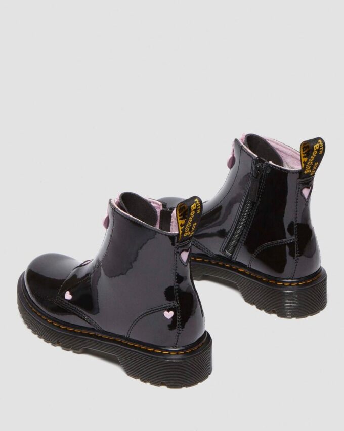 Bottes à enfiler Junior Heart en Patent Leather Nappa Bottes à enfiler Junior Heart en Patent Leather Nappa