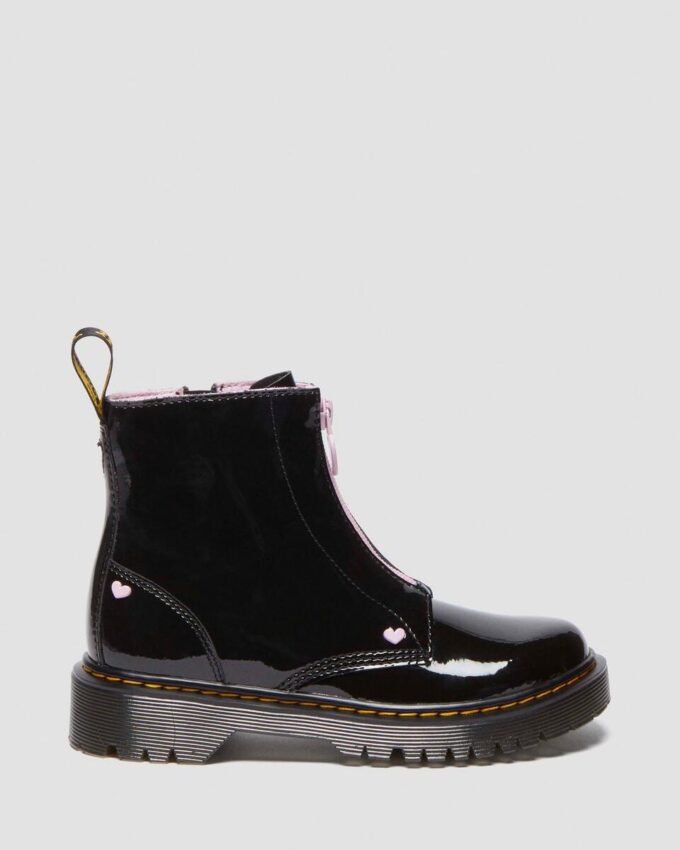 Bottes à enfiler Junior Heart en Patent Leather Nappa Bottes à enfiler Junior Heart en Patent Leather Nappa