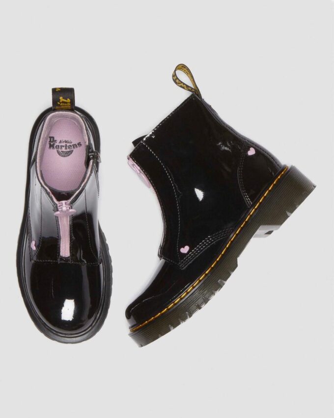 Bottes à enfiler Junior Heart en Patent Leather Nappa Bottes à enfiler Junior Heart en Patent Leather Nappa