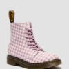 Bottes JUNIOR 1460 en cuir vichy Bottes JUNIOR 1460 en cuir vichy