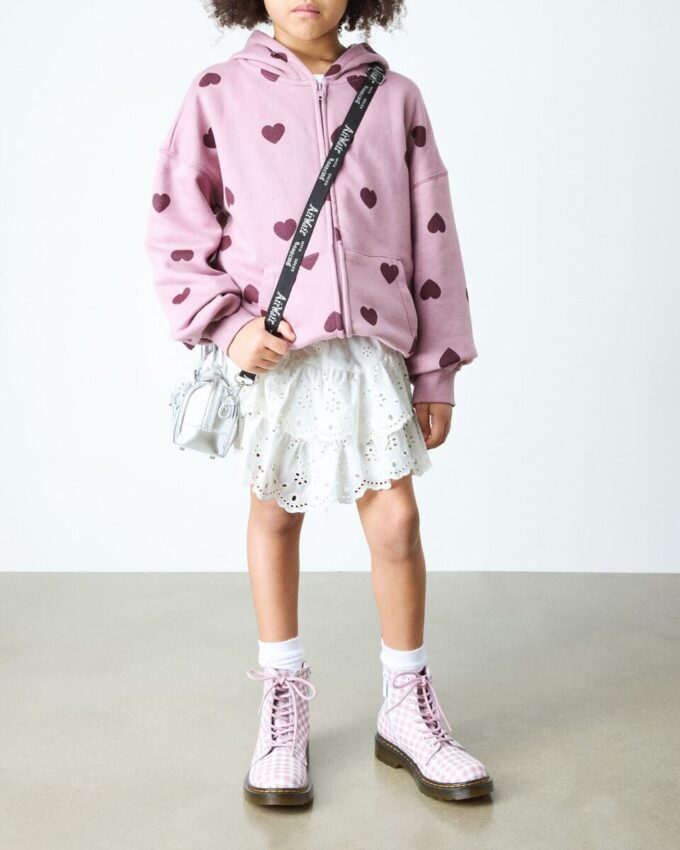 Bottes JUNIOR 1460 en cuir vichy Bottes JUNIOR 1460 en cuir vichy