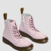 Bottes JUNIOR 1460 en cuir vichy Bottes JUNIOR 1460 en cuir vichy