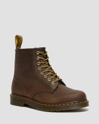 Bottes à lacets 1460 en cuir Crazy Horse