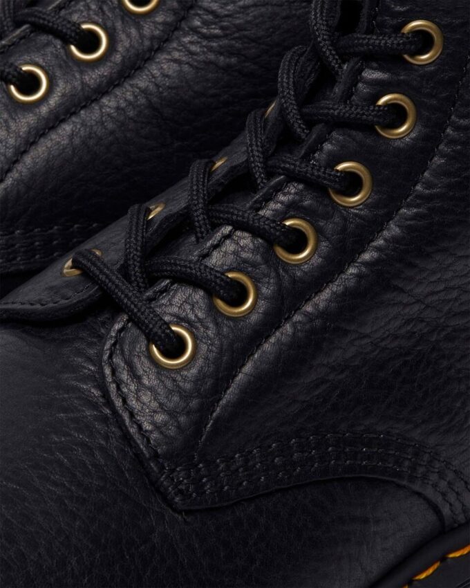 Bottes à lacets 1460 en cuir Grizzly doublées de fausse fourrure Bottes à lacets 1460 en cuir Grizzly doublées de fausse fourrure