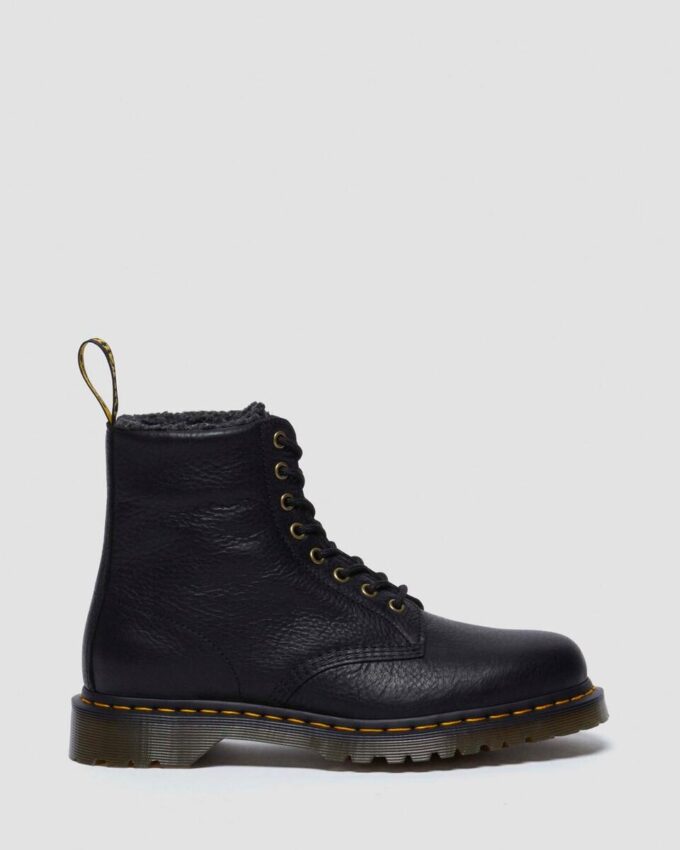 Bottes à lacets 1460 en cuir Grizzly doublées de fausse fourrure Bottes à lacets 1460 en cuir Grizzly doublées de fausse fourrure