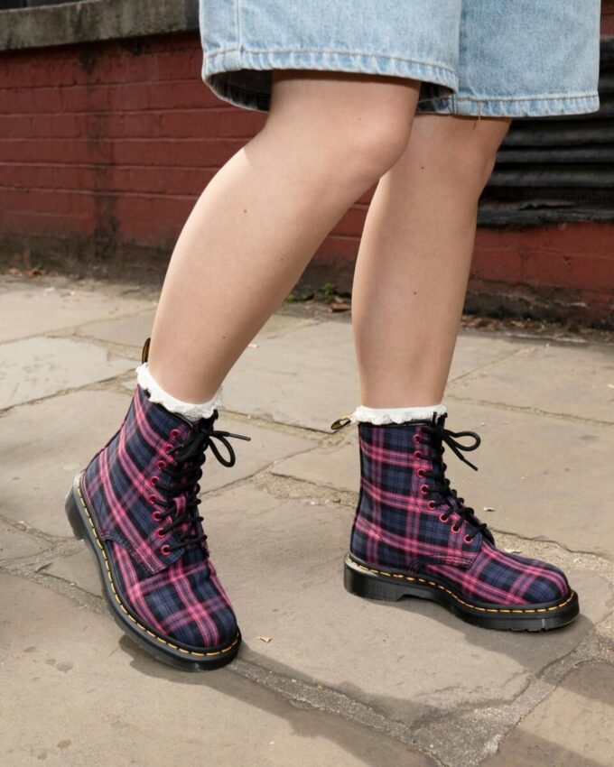 Bottes à lacets 1460 Tartan Bottes à lacets 1460 Tartan