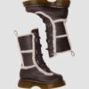 Bottes à lacets Buzz en cuir Grizzly doublées de fausse fourrure Bottes à lacets Buzz en cuir Grizzly doublées de fausse fourrure