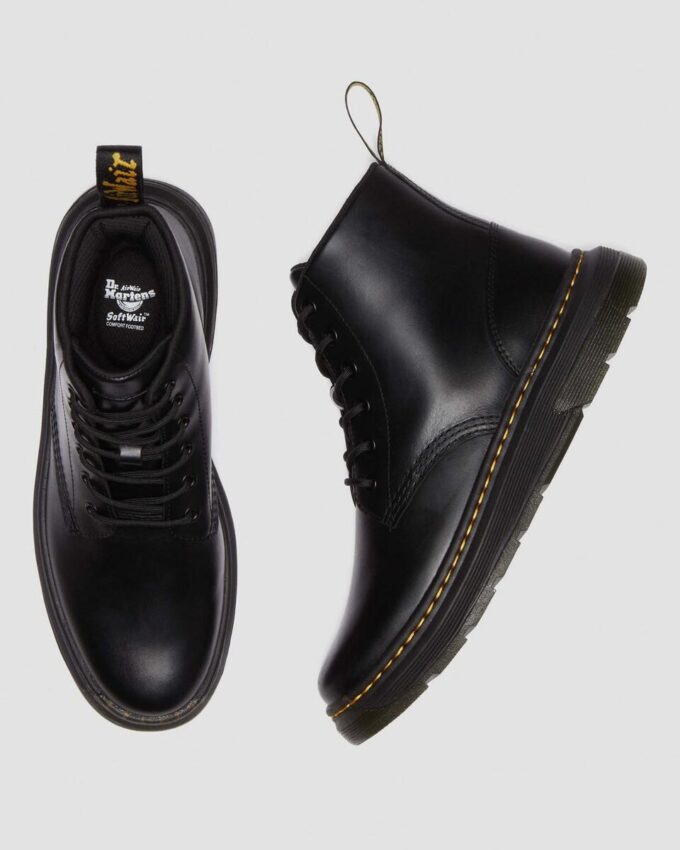 Bottes à lacets en cuir Crewson