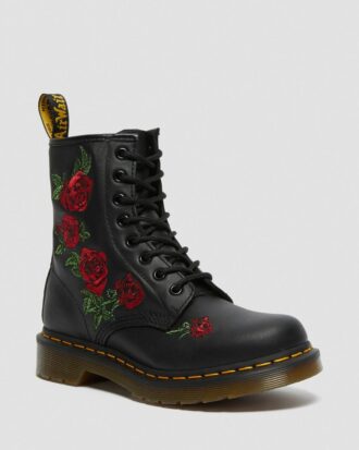 Bottes à lacets en cuir à fleurs 1460 Vonda Bottes à lacets en cuir à fleurs 1460 Vonda