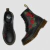 Bottes à lacets en cuir à fleurs 1460 Vonda Bottes à lacets en cuir à fleurs 1460 Vonda
