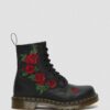 Bottes à lacets en cuir à fleurs 1460 Vonda Bottes à lacets en cuir à fleurs 1460 Vonda