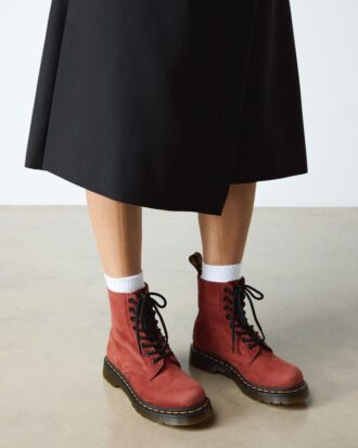Bottes à lacets en cuir nubuck 1460 Pascal Bottes à lacets en cuir nubuck 1460 Pascal