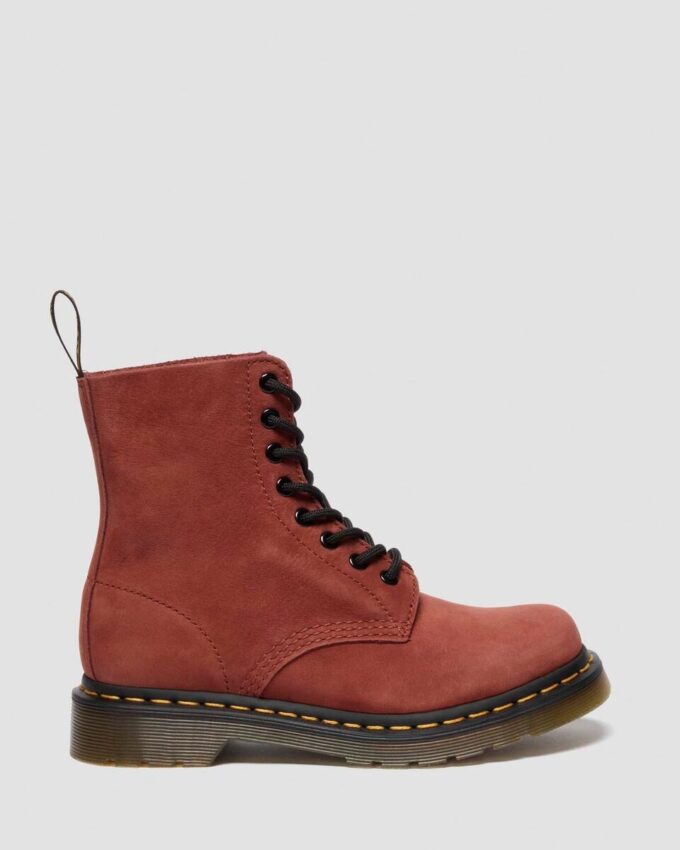 Bottes à lacets en cuir nubuck 1460 Pascal Bottes à lacets en cuir nubuck 1460 Pascal