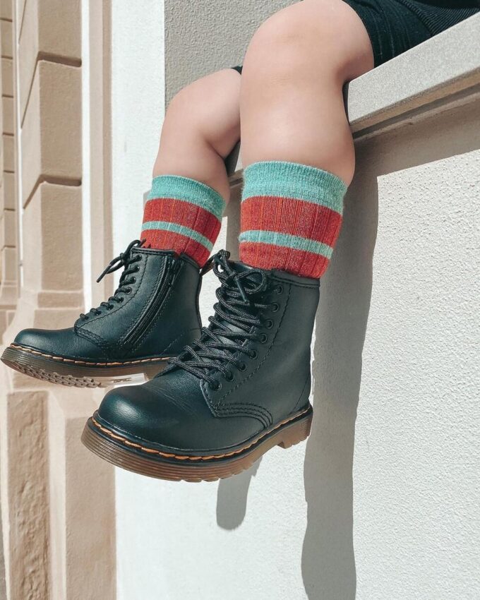 Bottes à lacets en cuir souple 1460 pour tout-petits Bottes à lacets en cuir souple 1460 pour tout-petits