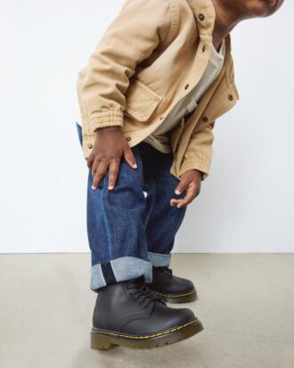 Bottes à lacets en cuir souple 1460 pour tout-petits