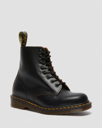 Bottes à lacets en cuir vintage 1460 fabriquées en Angleterre