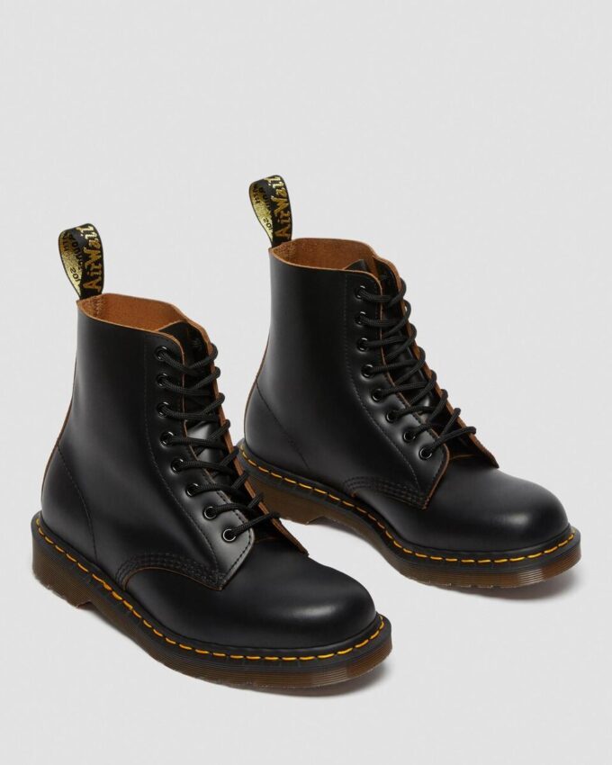 Bottes à lacets en cuir vintage 1460 fabriquées en Angleterre