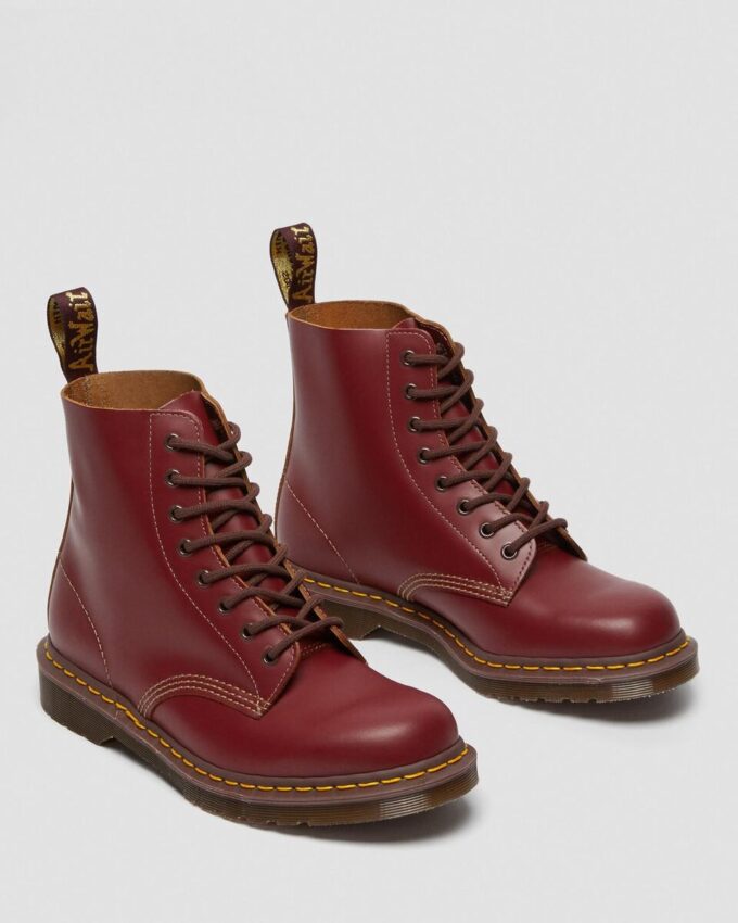 Bottes à lacets en cuir vintage 1460 fabriquées en Angleterre